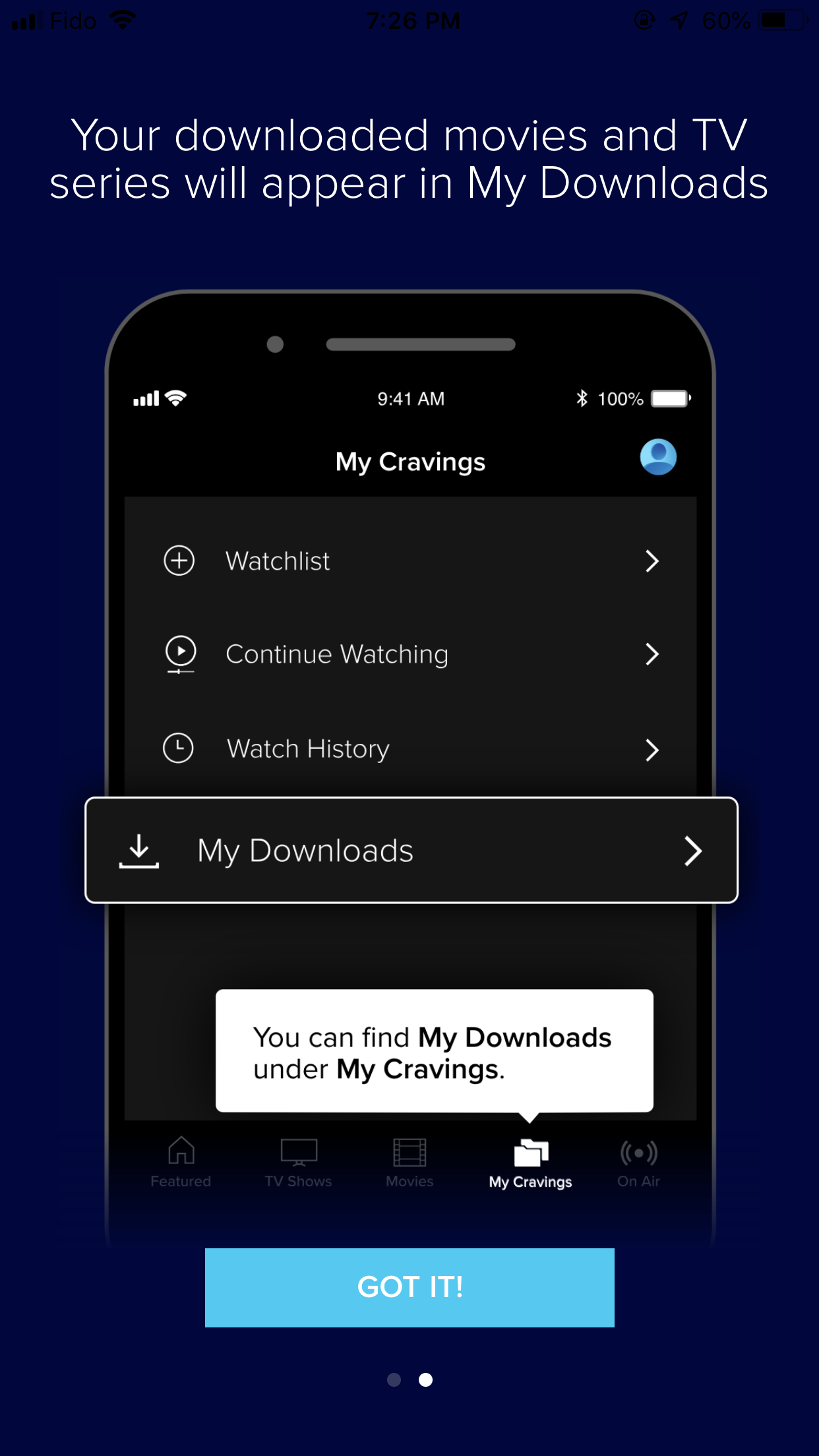 CraveTV screenshot