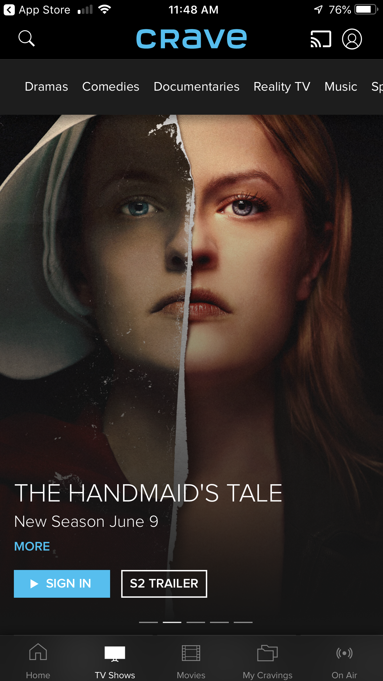 CraveTV screenshot